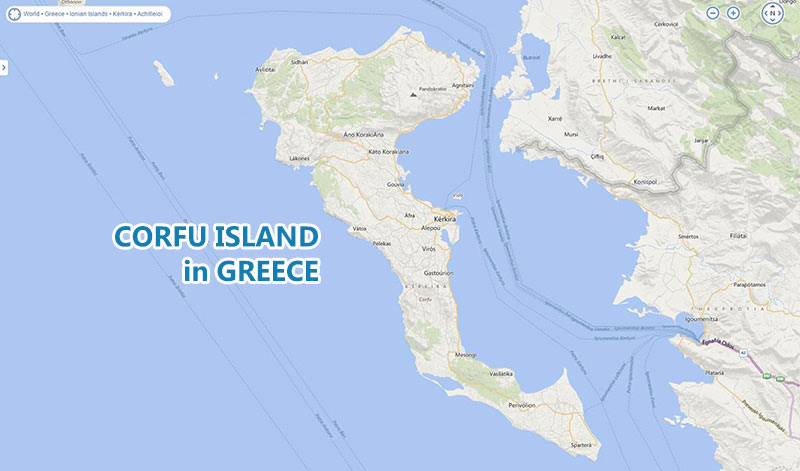 Corfu Map 